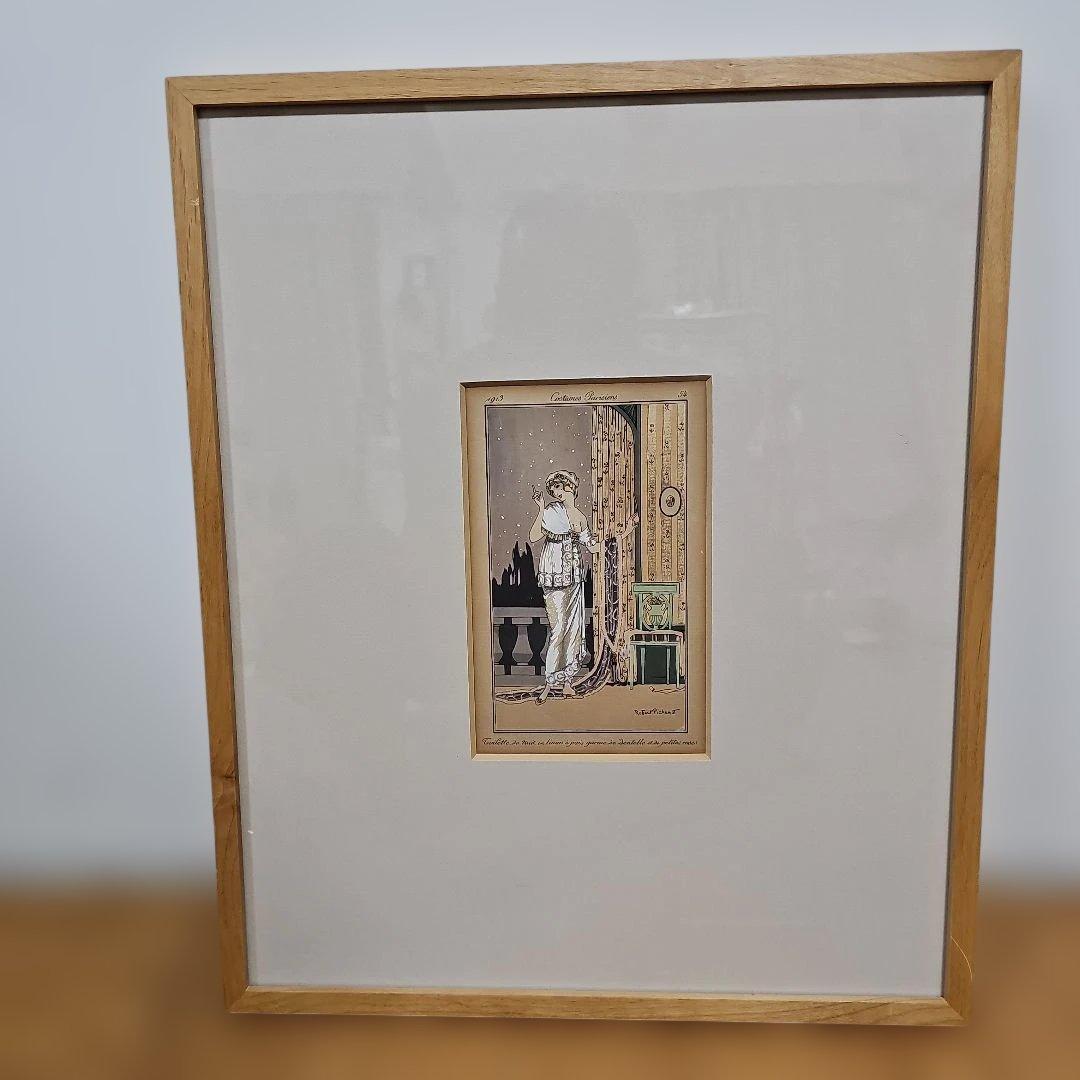 ロバート・ピシェノ リトグラフ 1913年 アールデコ 当時物