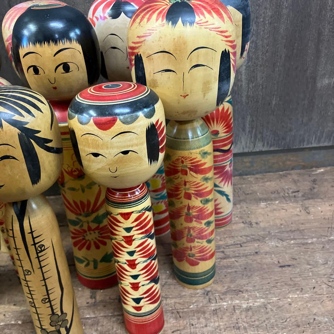 D-3 昭和レトロ 【希少/まとめて】伝統こけし 12体セット 大量コレクション