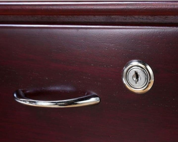 全段鍵付きチェスト 桐製 マルチチェスト FAX台 電話台 チェスト つ228