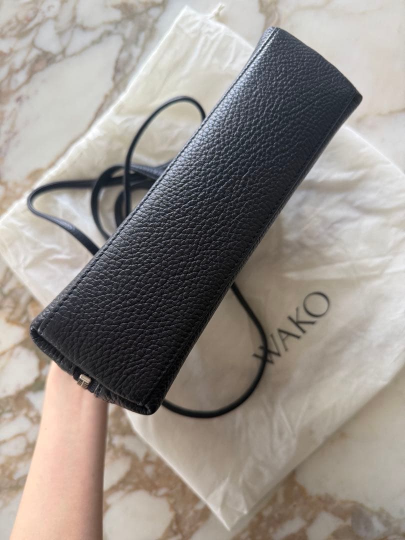 WAKO ショルダーバッグネイビー