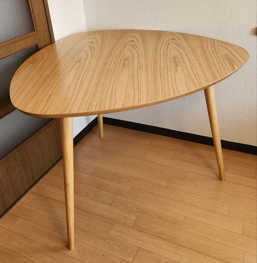 【ぽし】NOCE 三角形オークダイニングテーブル