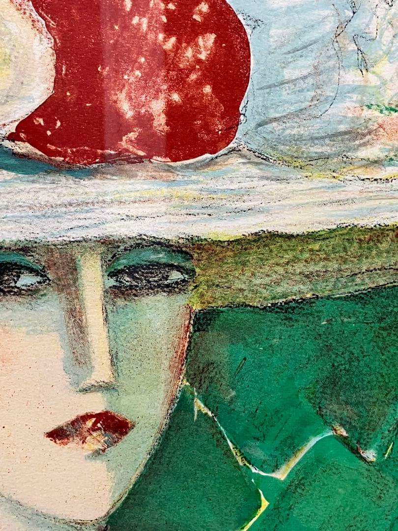 ロビー様カシニョール リトグラフ 九月 大型 貴婦人　1993年　54/200