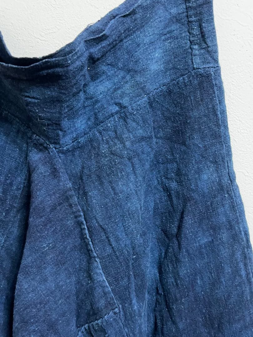 襤褸 藍染 麻？ 木綿？ 野良着 もんぺ 昭和 大正 明治 ぼろ らんる 貴重