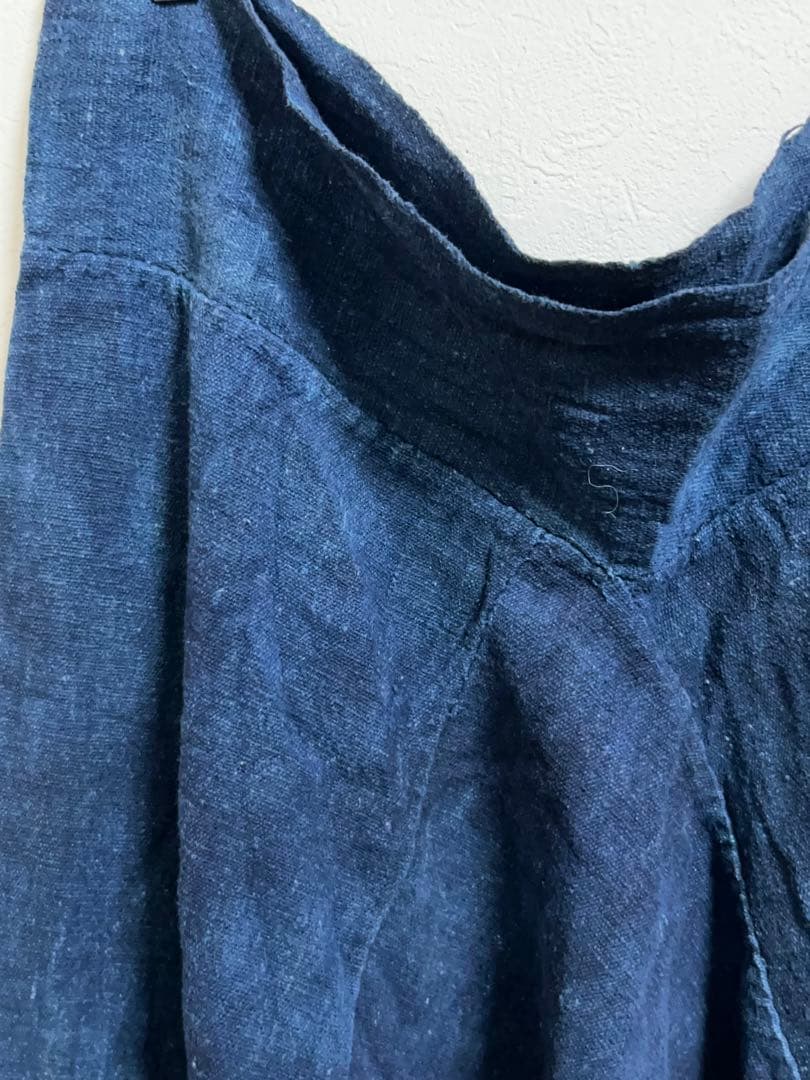 襤褸 藍染 麻？ 木綿？ 野良着 もんぺ 昭和 大正 明治 ぼろ らんる 貴重