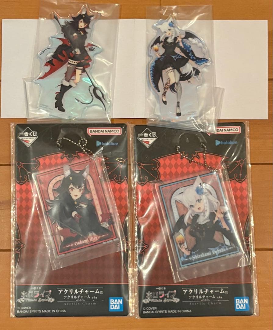 玲*奈様 ホロライブ　一番くじ　プライズフィギュア　白上フブキ　大神ミオ　てぇて