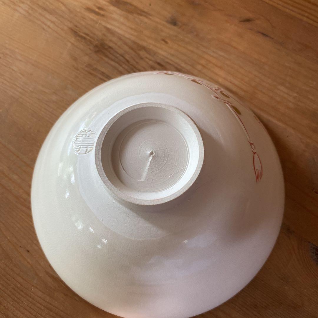 【茶道具）山岡善昇造　鉾の絵平茶碗　（共箱) ○