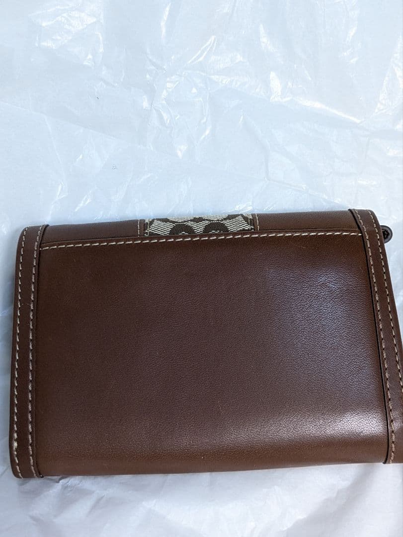 COACH 　コーチ　エルゴブラウン 二つ折り財布　未使用