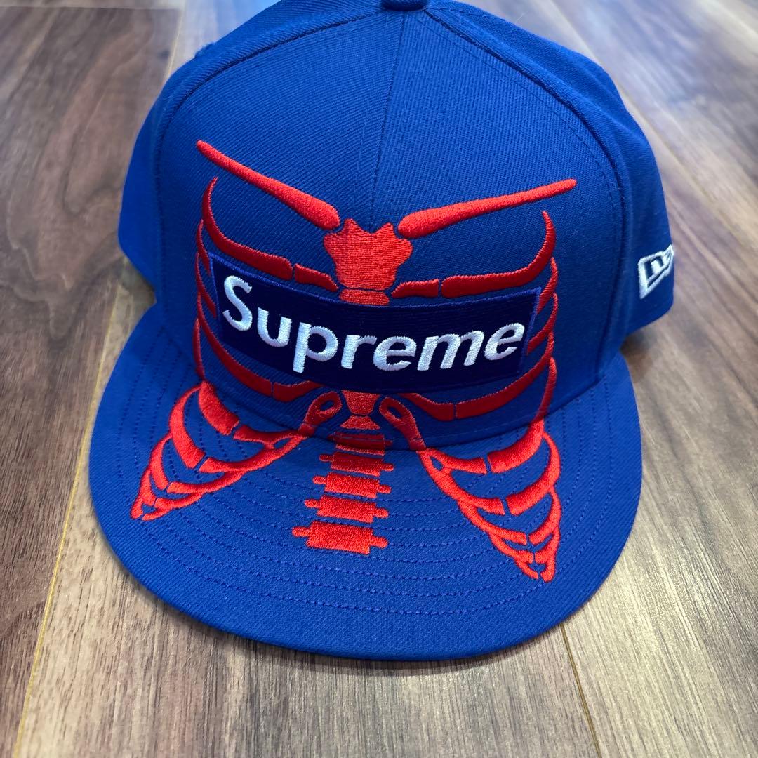 美品Supreme bones box logo new era