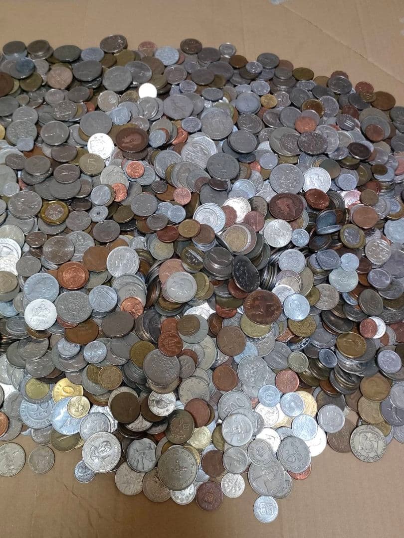 外国まとめ　約15kg　外貨　外国　硬貨　まとめ売　大量　古銭