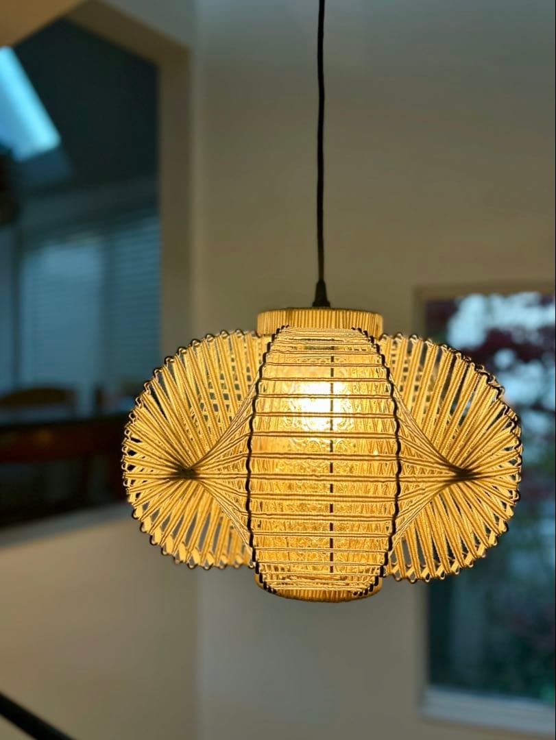 独60年代　EEA Leuchten ヴィンテージ・プレスガラスとストリングス