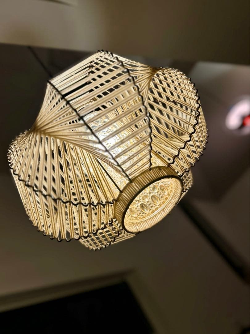 独60年代　EEA Leuchten ヴィンテージ・プレスガラスとストリングス