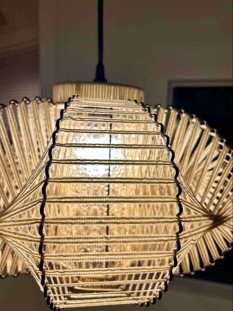 独60年代　EEA Leuchten ヴィンテージ・プレスガラスとストリングス