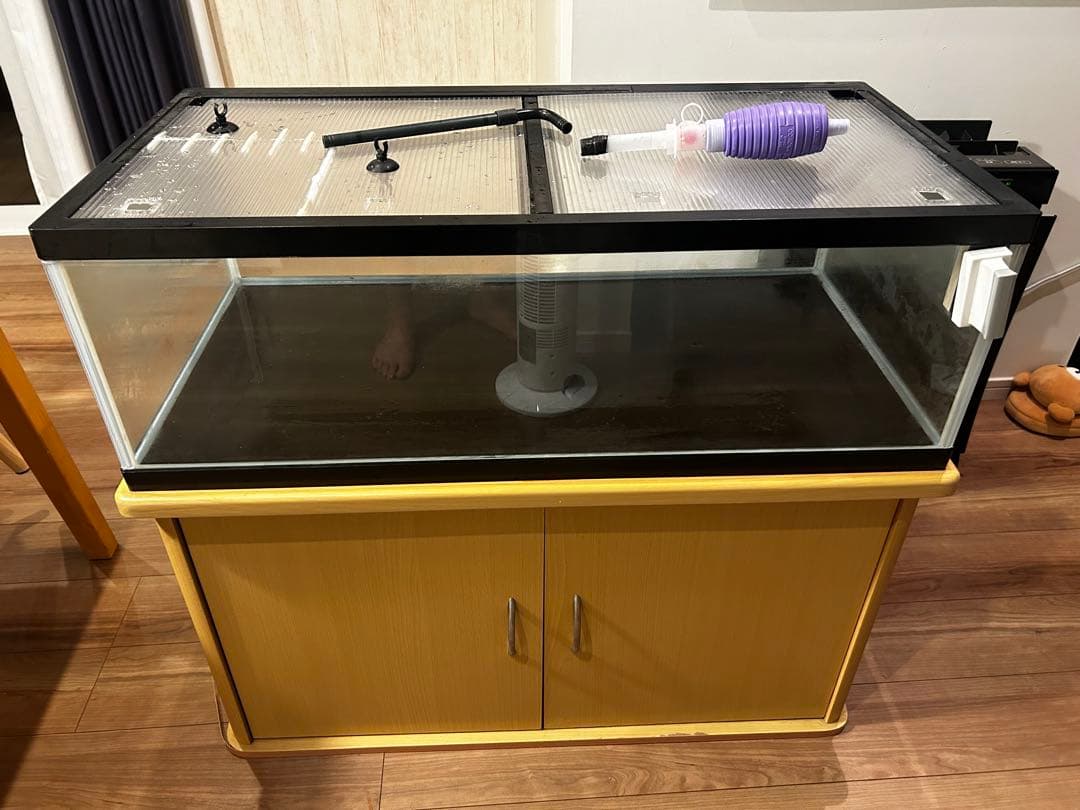 90cm水槽、水槽台、外部濾過器のセット　愛知県