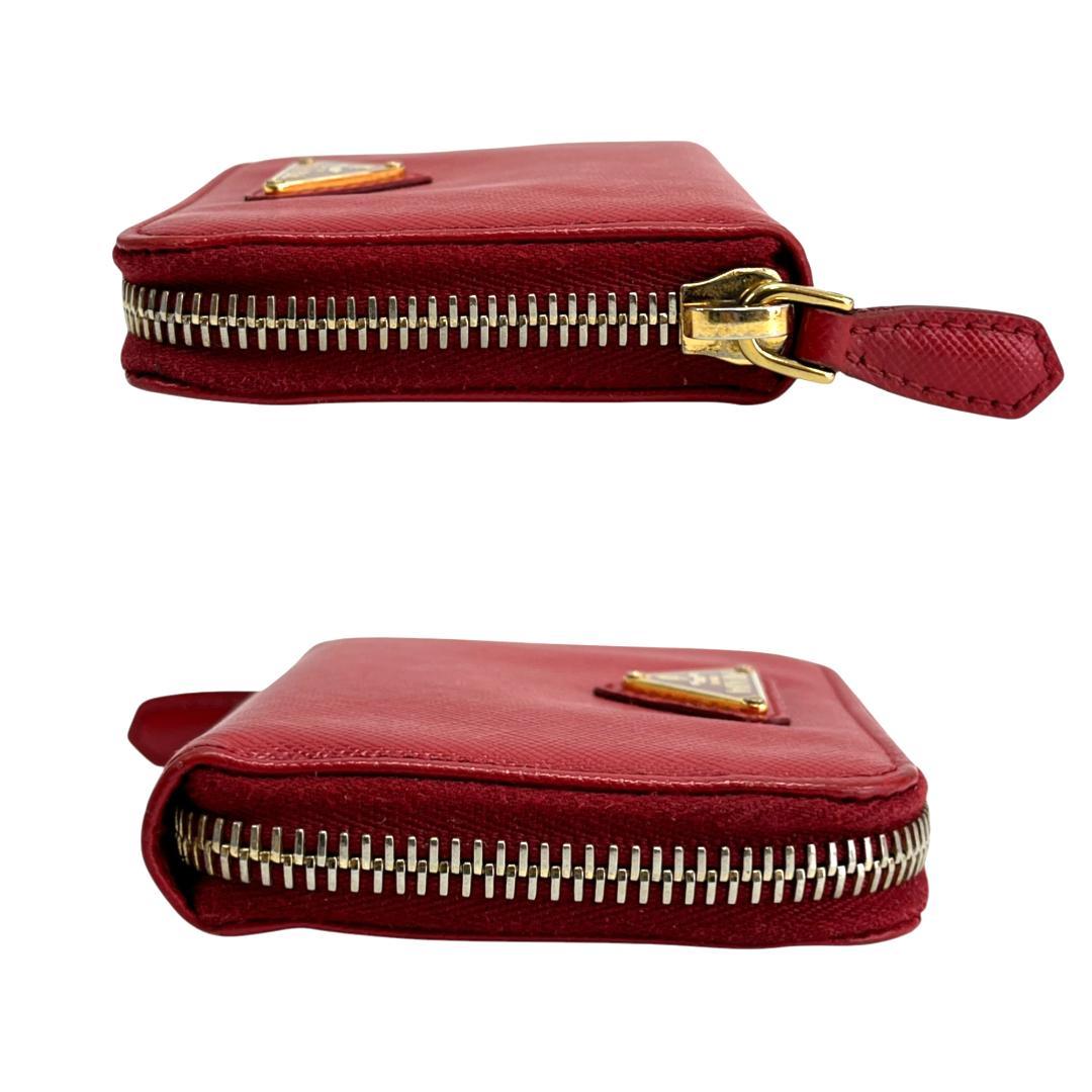 美品 PRADA プラダ ケース サフィアーノ 三角ロゴ 1M0268