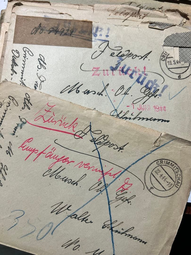 レア大量ドイツ戦時中の軍事郵便手紙　海軍エンタイヤ