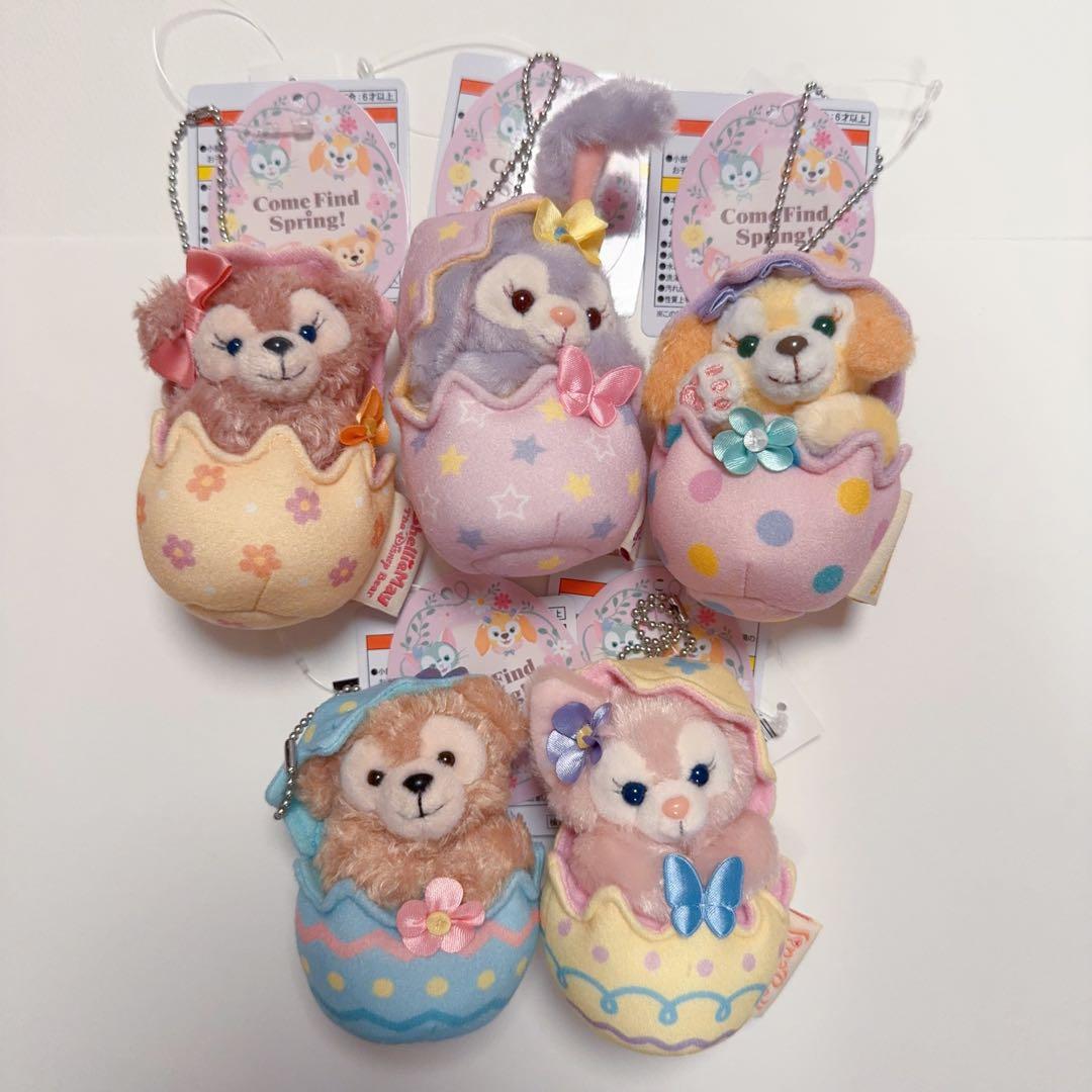 カムファインドスプリング ダッフィー ぬいぐるみチャーム ディズニー 5体セット