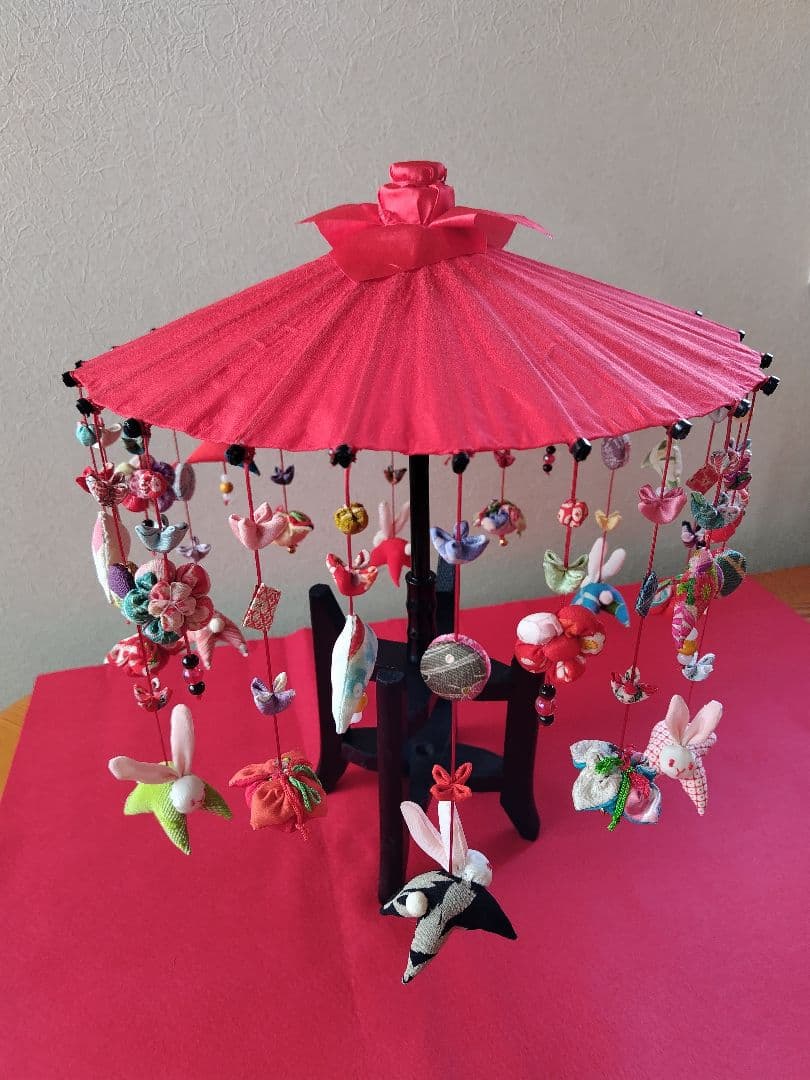 ①傘福'25＊縁起物＊正絹古布＊手づくり＊Urchin雑貨＊私のお雛様