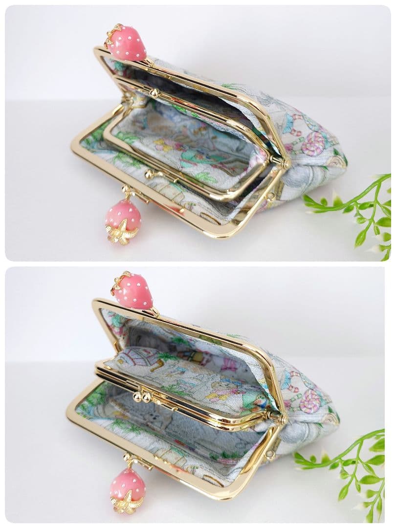 yu〜 ハンドメイド 22fabric ティッシュポーチ①・がま口③ 4点