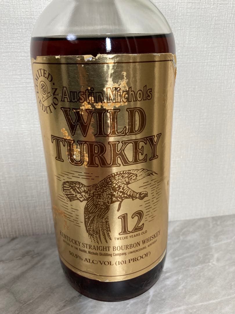 ワイルドターキー　12年　リミテッドエディション　ゴールドラベル　飛翔ラベル