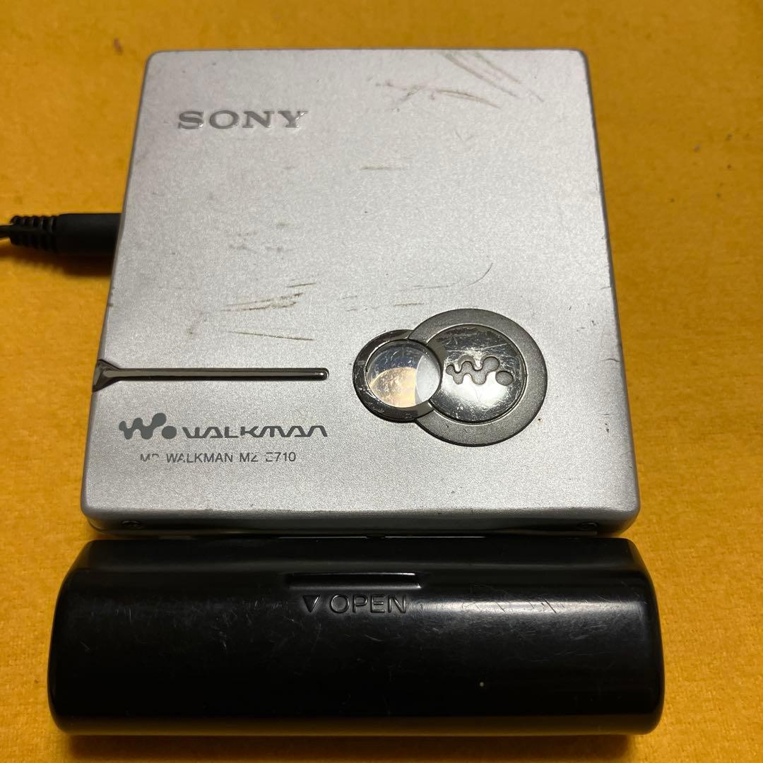 完動品　SONY MZ-E710 ポータブルMDプレーヤーMD再生専用機