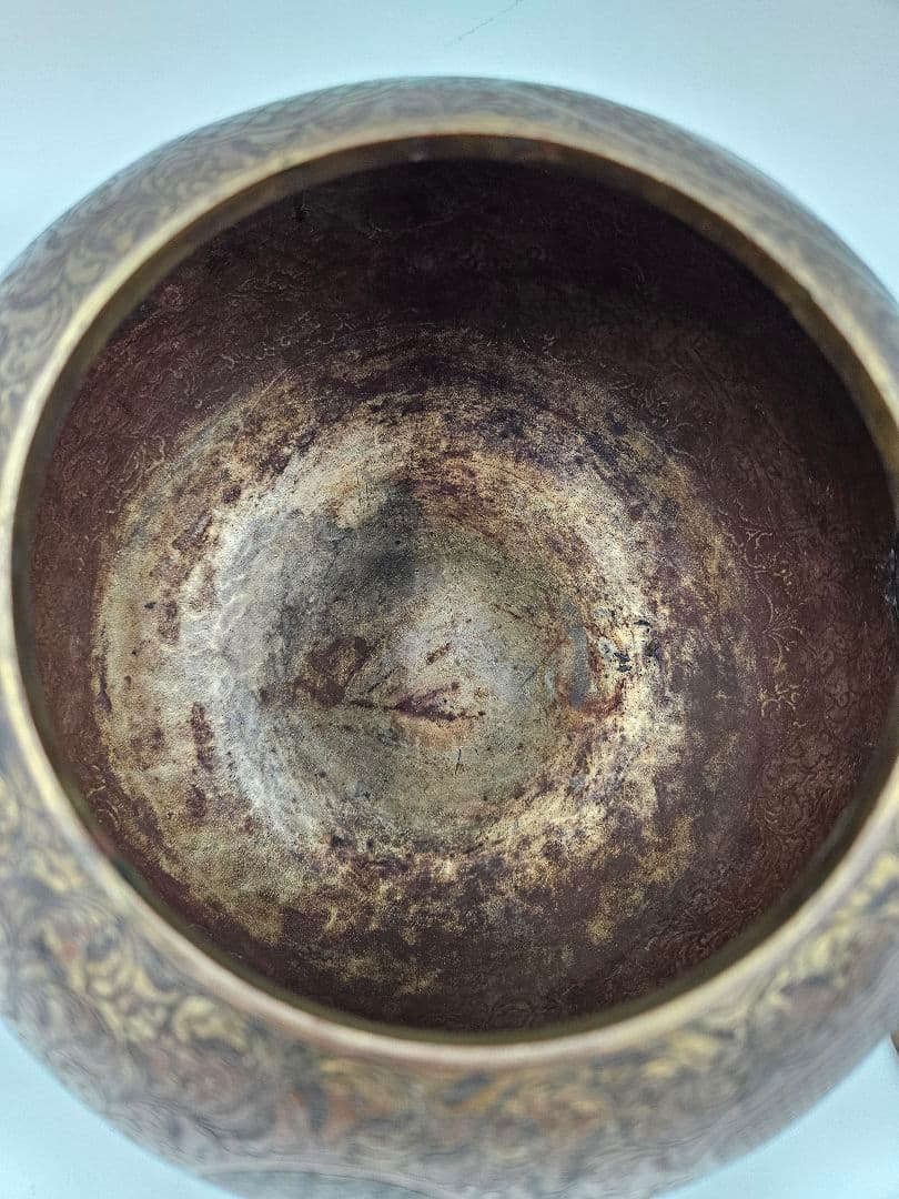 徳川家伝来 三つ葉葵紋 金銅薬缶 大名道具 煎茶道具 湯沸 時代物 骨董品