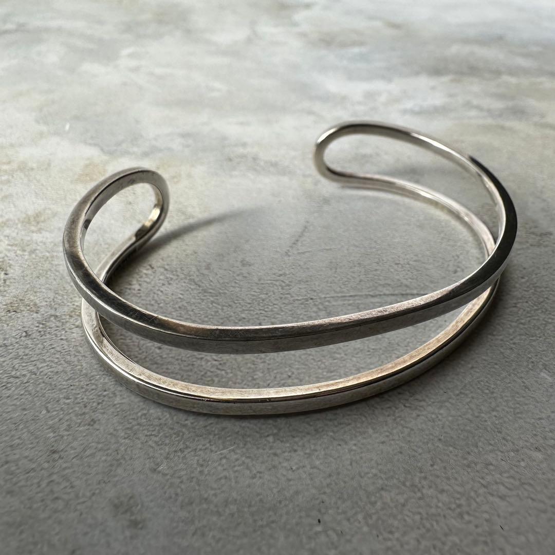 ヴィンテージ ラインモダニストカフブレスレット シルバー925 メキシコ製