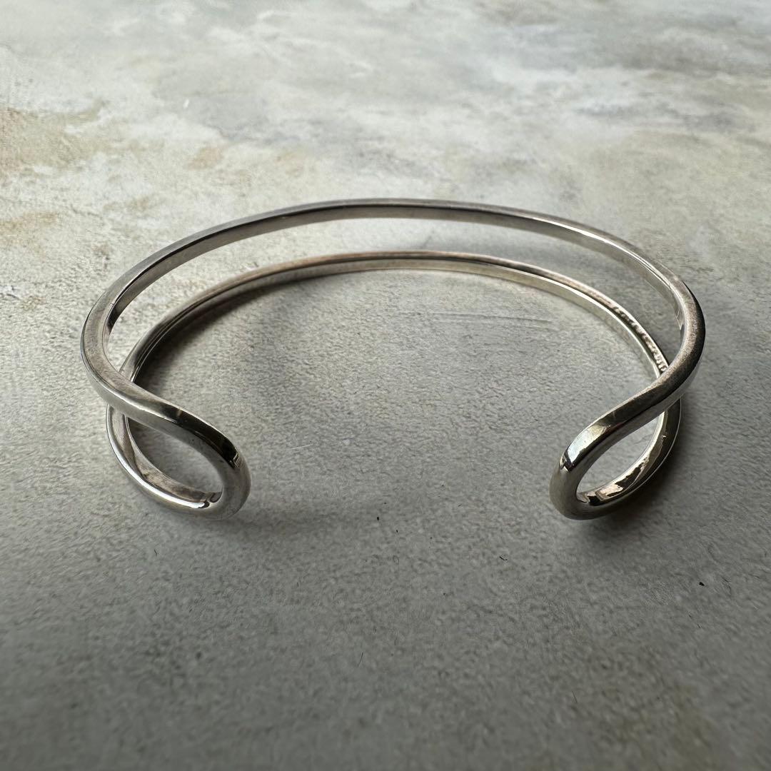 ヴィンテージ ラインモダニストカフブレスレット シルバー925 メキシコ製