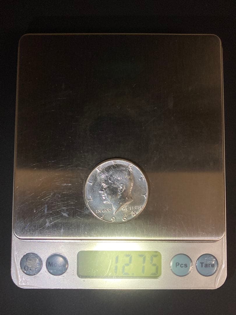 【アメリカ】ケネディハーフダラー銀貨3枚(1964年)