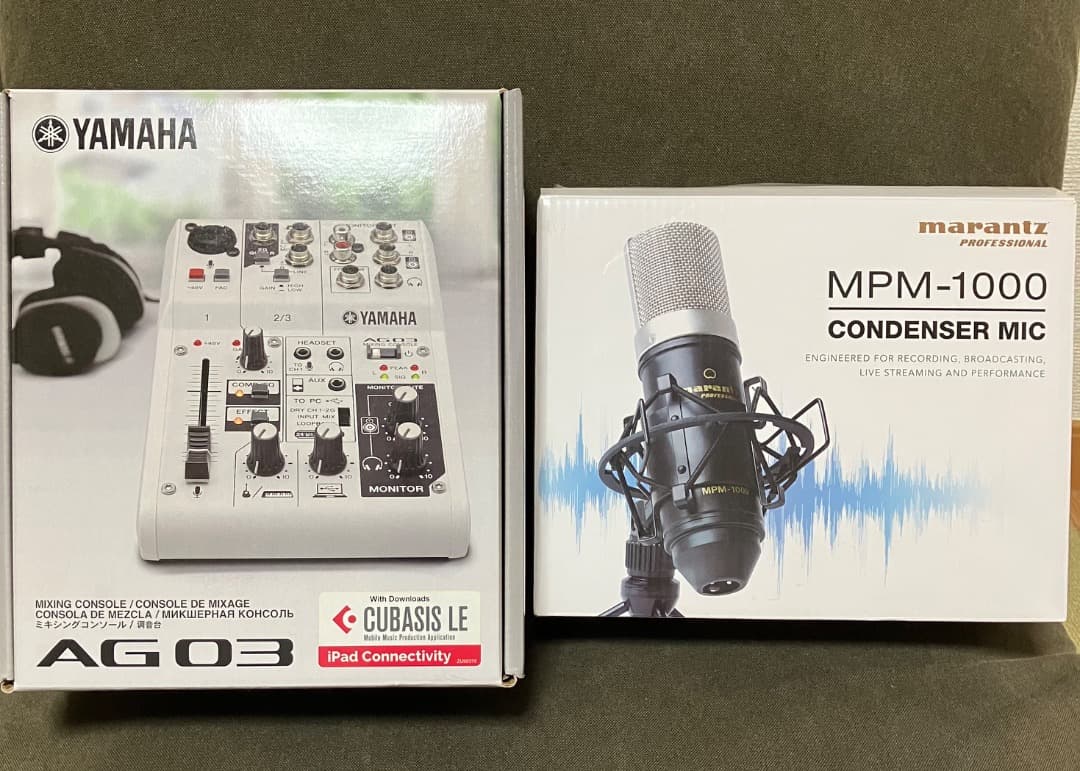 Yamaha AG03 & Marantz MPM-1000 セット