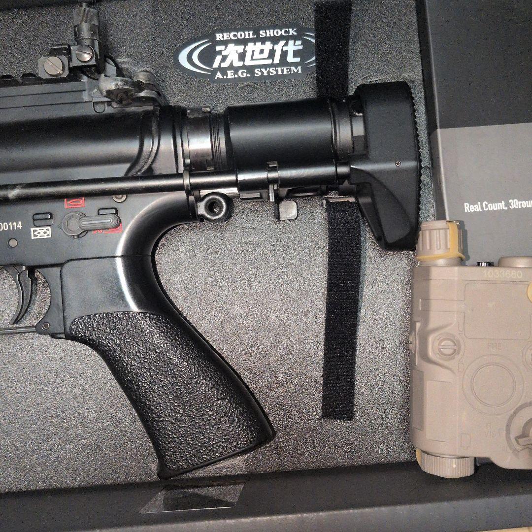 東京マルイ　次世代電動ガン HK416C カスタム　予備マガジン　リポバッテリー