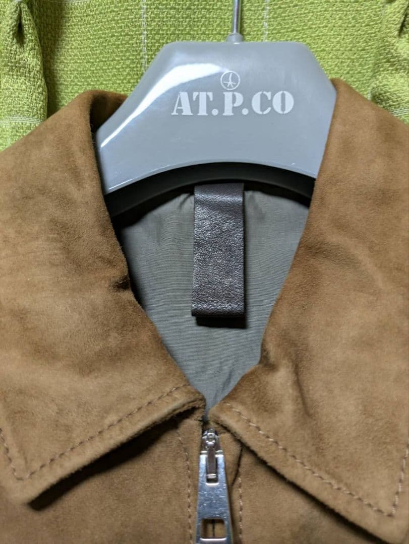 チンクアンタ　EMMETI　RUFFOゴートレザースエードジップアップブルゾン