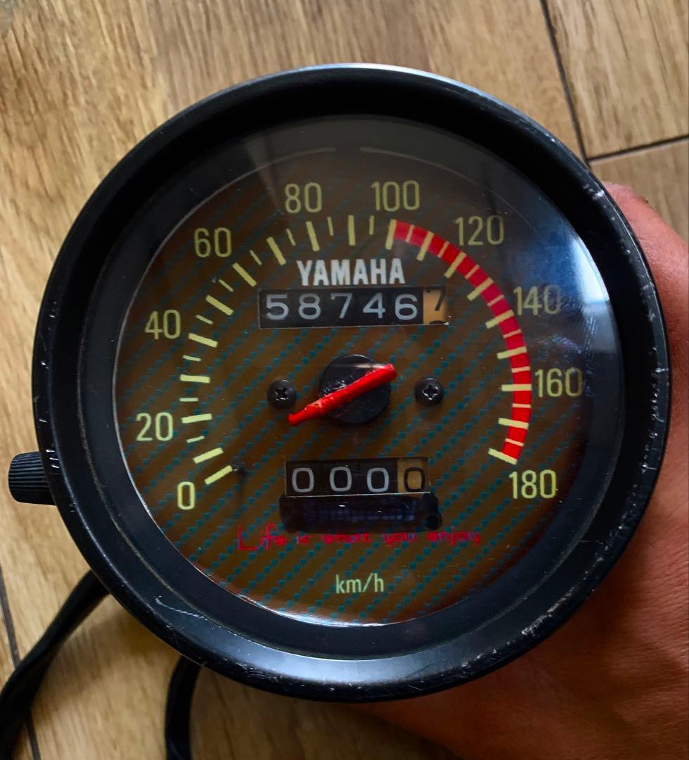 YAMAHA RZ250 RZ350 実働　スピードメーター　修理ベース