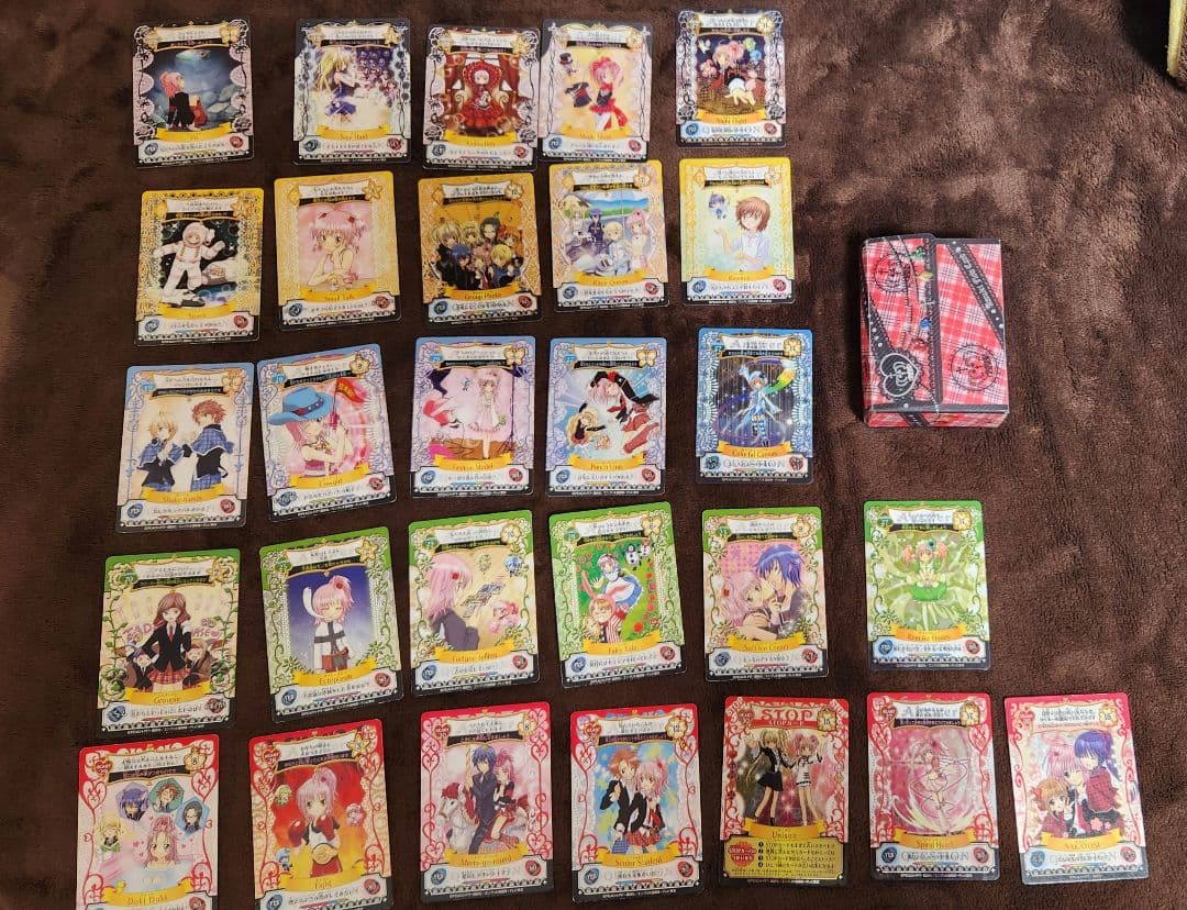 【送料込】しゅごキャラ！　アミュレットフローカード　ケース付き28枚まとめ売り