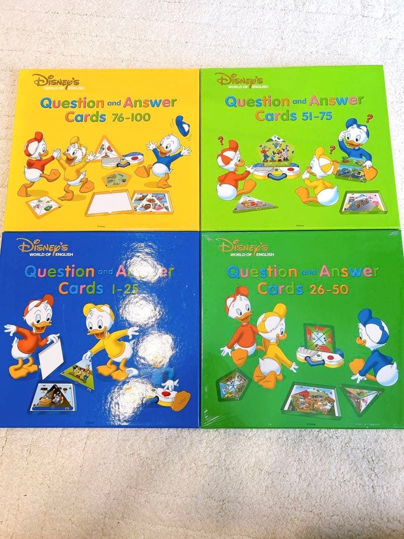 DWE ディズニー ワールド イングリッシュQ&Aカード 100枚セット