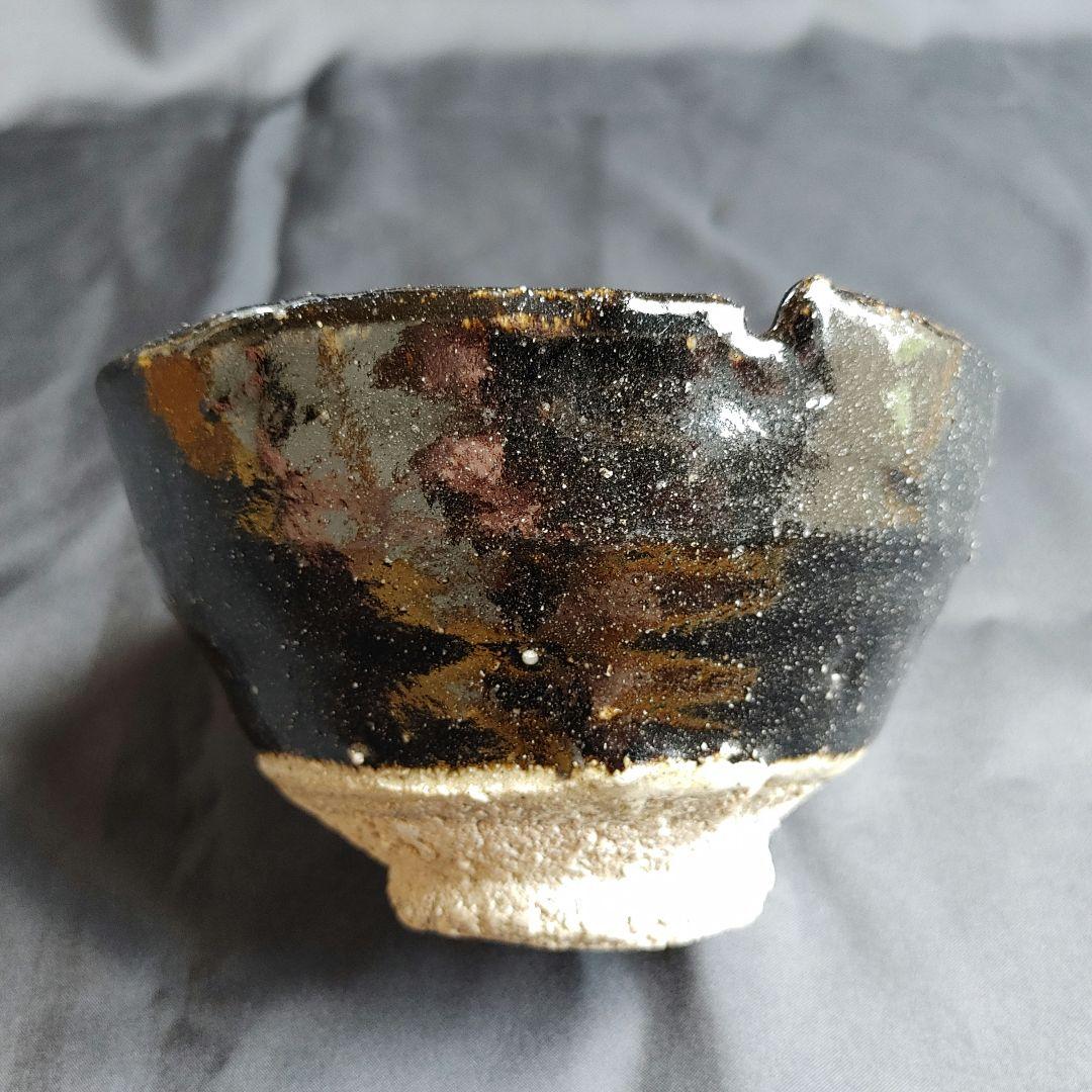 鯉江良二 引出黒茶碗　KOIE Ryoji tea bowl
