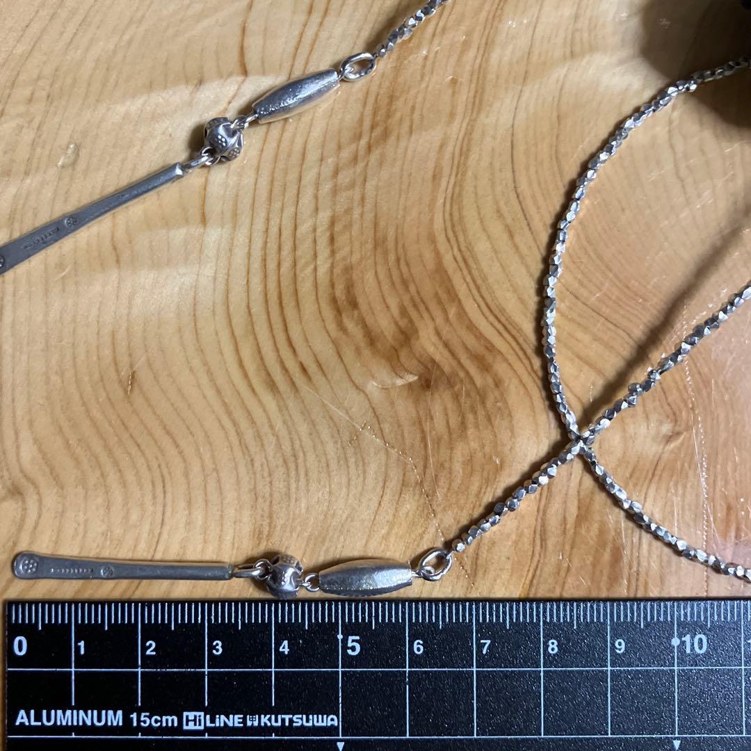 りゅうりゅう様御専用カレンシルバーフリースタイル　ロングネックレス110cm