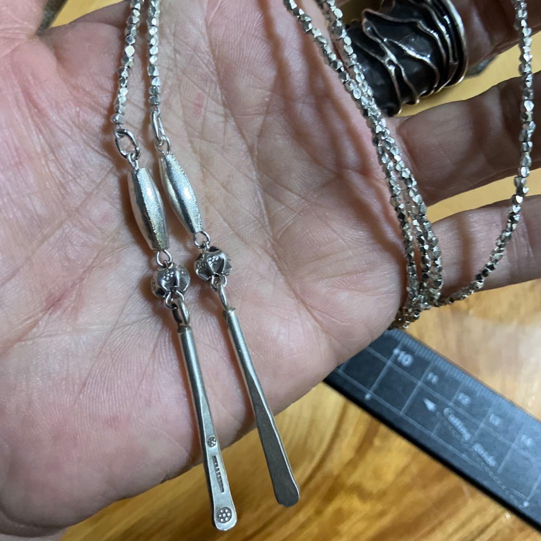 りゅうりゅう様御専用カレンシルバーフリースタイル　ロングネックレス110cm