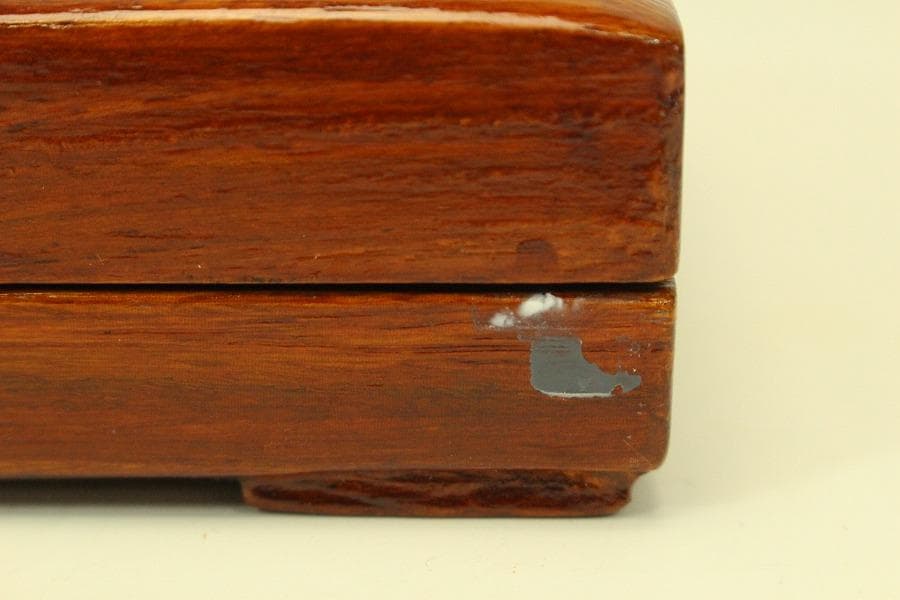 文房具 唐木 硯箱 二件(ZE403)