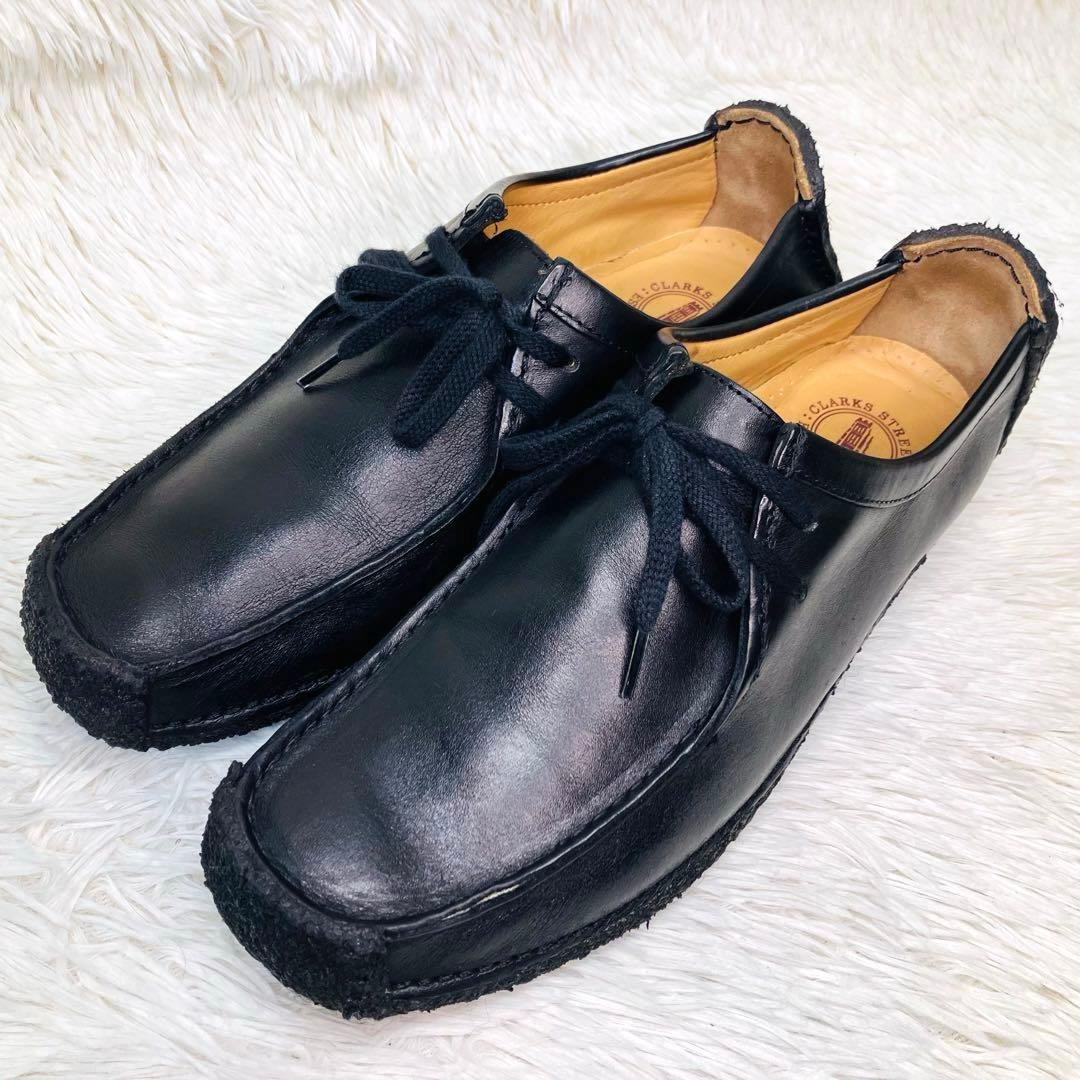 【極美品】Clarks 8.5クラークス ナタリー ブラック レザー 26.5
