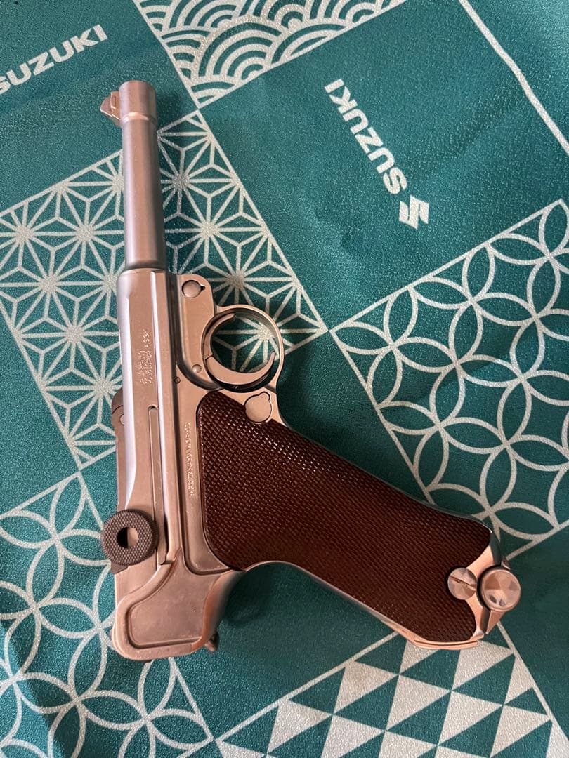 LUGER P08 シルバーガスガン