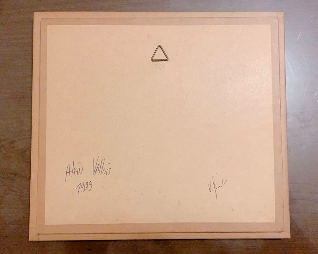 アラン・バロア作(フランス)陶板細密画《アルプスの村》1989年: ヴィンテージ