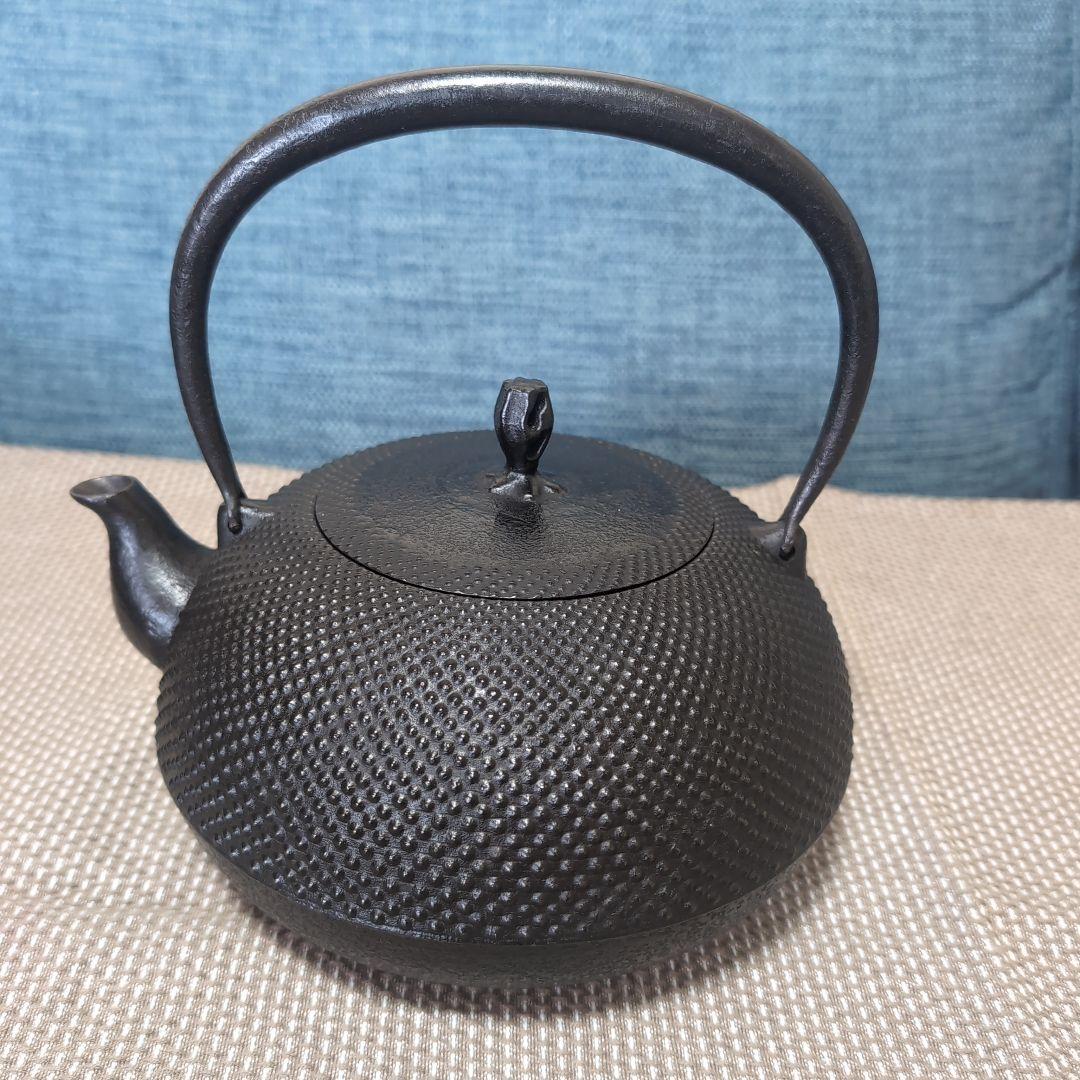 釜定　鉄瓶　新珠　あられ　南部鉄器