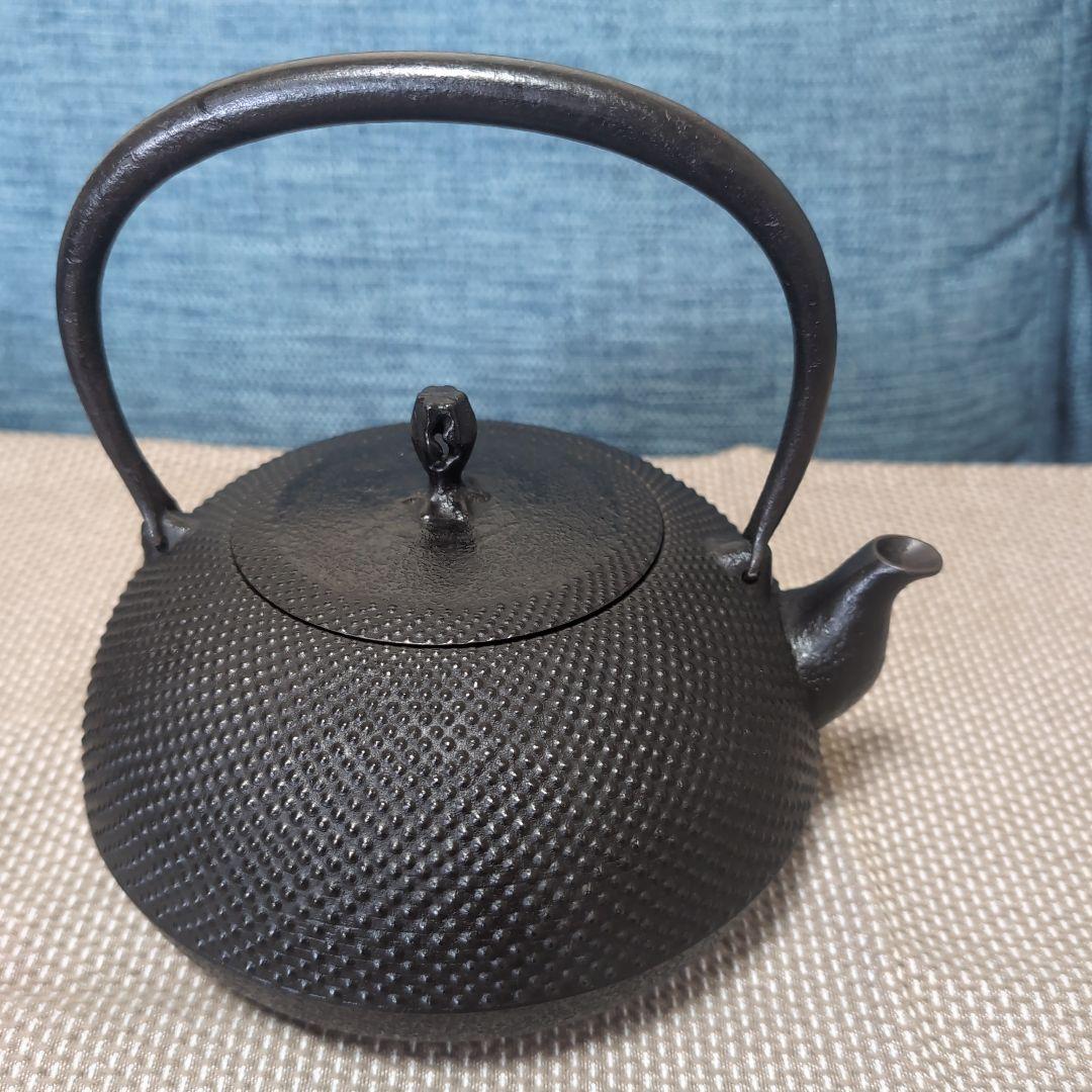 釜定　鉄瓶　新珠　あられ　南部鉄器