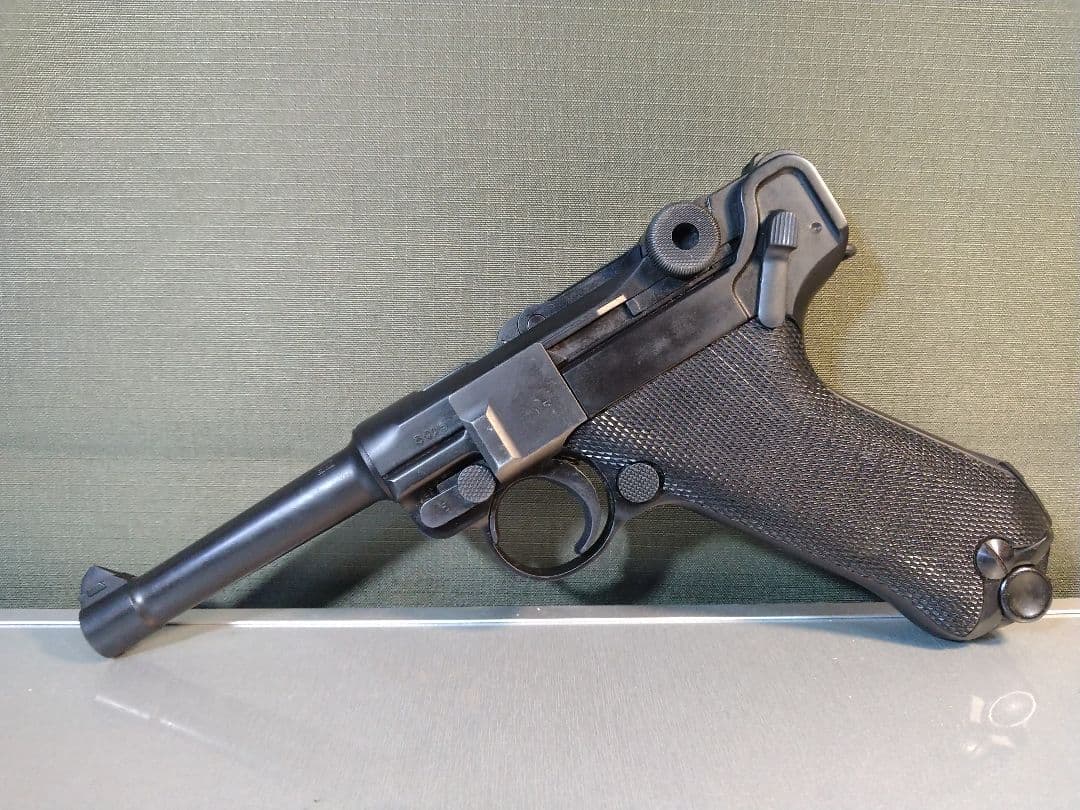 希少な美品！タナカ　ルガーP08　４インチ　快調ガスブロ、ガス漏れ無し！