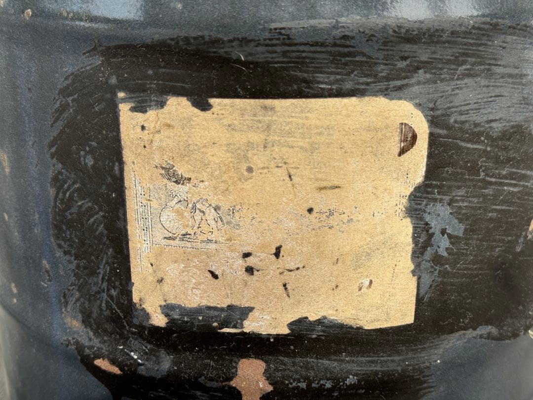 ヴィンテージ レトロ 古道具 スチール缶 タンク バレル 収納 スツール