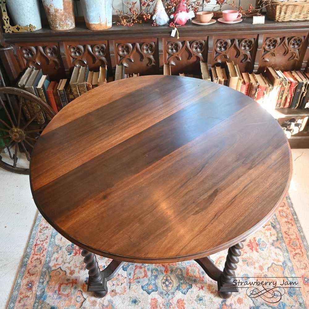 L3710-39 英国アンティーク オーク 丸テーブル ダイニング 食卓テーブル