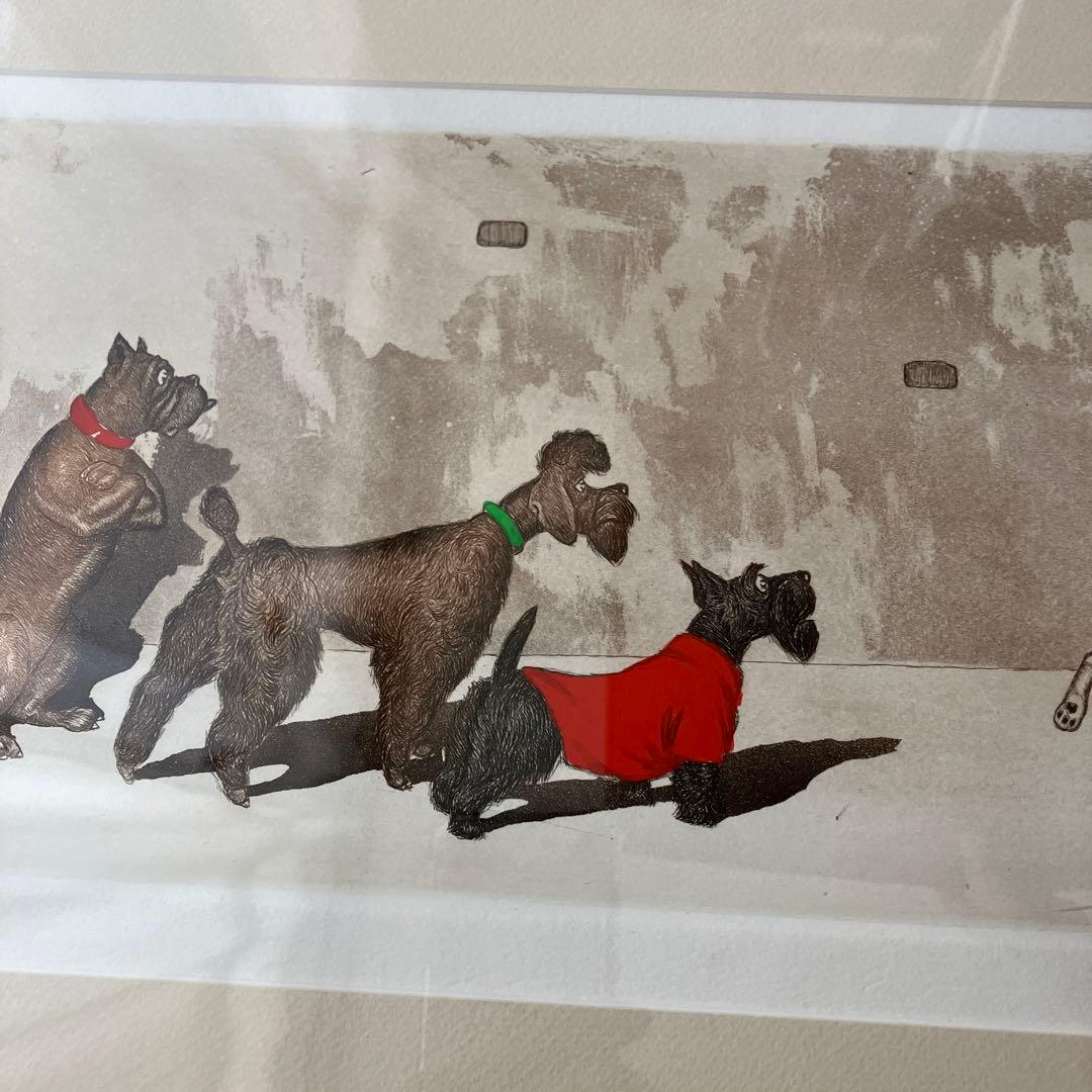 ボリス・オクライン　本人サインあり　美品　銅版画　エッチング