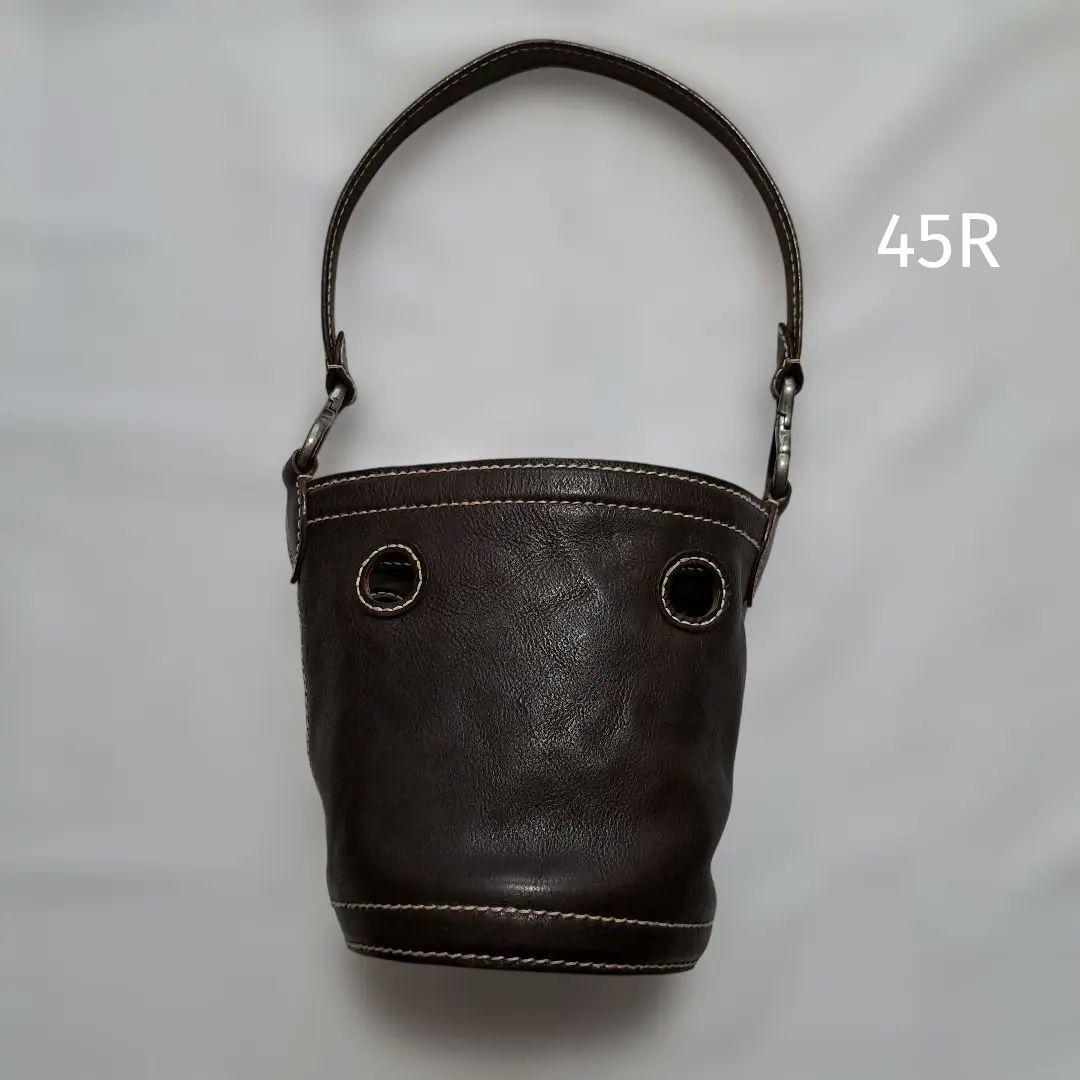 45R ハンドメイドのレザーバケツBAG ピッコロ　ショルダー　ショルダーバッグ