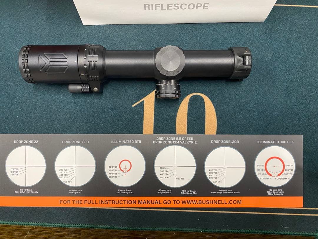 実物　ブッシュネル ショートスコープ AR OPTICS 1-4x24mm