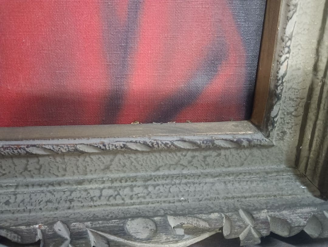 4967）馬堀喜孝　油絵F8号　ダルマ